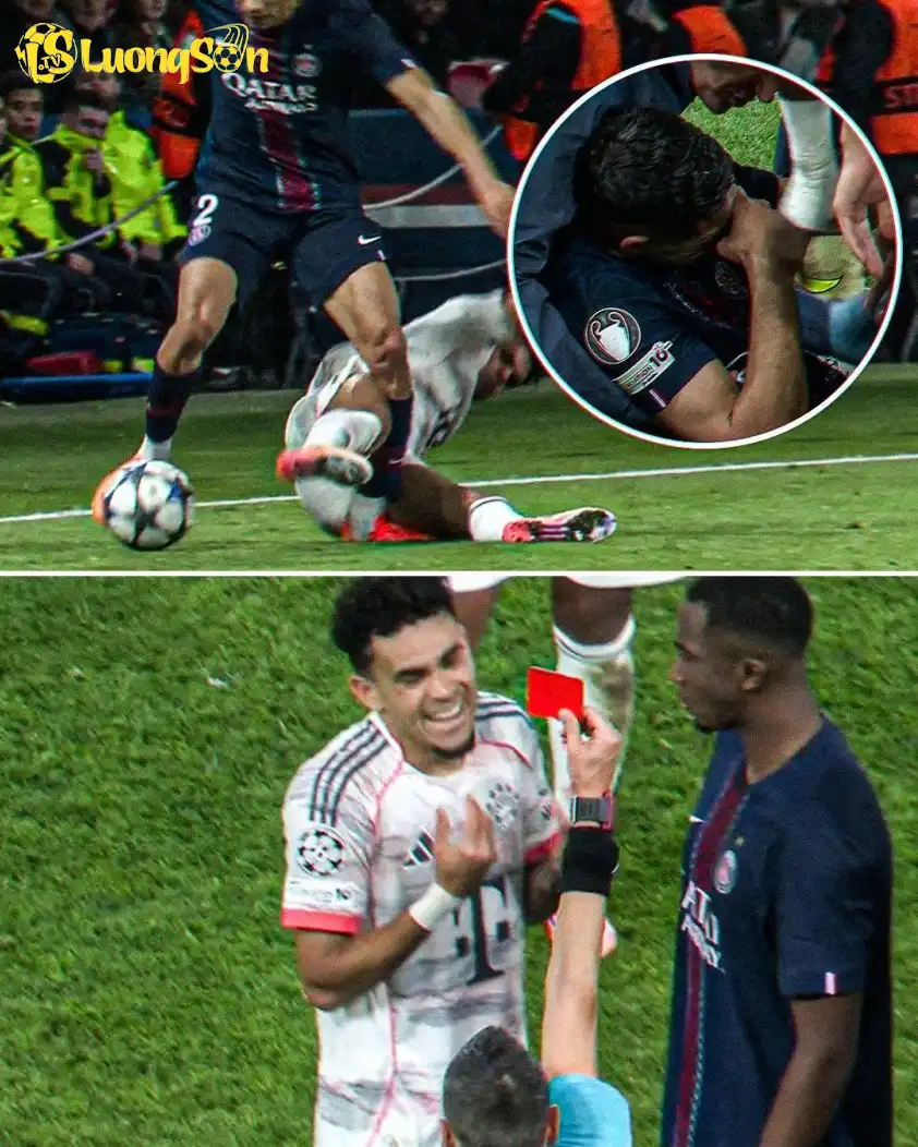 Pha bóng dẫn đến chiếc thẻ đỏ của Diaz. Pha bóng dẫn đến chiếc thẻ đỏ của Diaz.