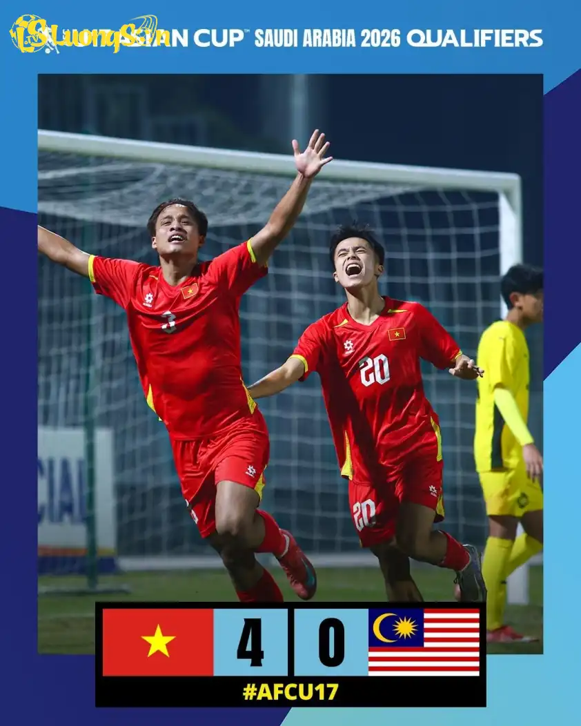 AFC ấn tượng với chiến thắng đẹp mắt của U17 Việt Nam